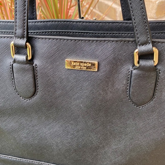 Kate spade black large satchel crossbody - Picture 8 of 8